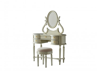Dressing table desk vanity chest of drawers mirror shelves stool console tables